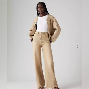 Women's Levis ribcage wide leg jean